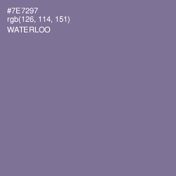 #7E7297 - Waterloo  Color Image